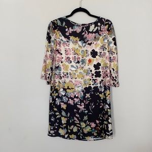 Silky Floral Shift Dress